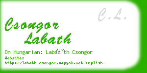 csongor labath business card